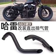 Promotion Harley 883 Exhaust Pipe Modified VH Straight Out Exhaust 1200 48 XL883N Ultra Short Exhaus