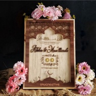 Frame Hantaran Mas Kahwin Dinar Kayu