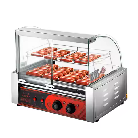 Hot Dog Machine,hot Dog Roller Grill,hot Dog Sausage Maker Machine 750W