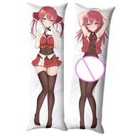 Hololive Dakimakura Anime Houshou Marine Youtuber Double-Sided Print Life-Size Body Pillow Cover Ota