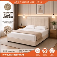 SKL Furniture IVY Queen Divan Bedframe / Katil Queen (Veltvet) / Headboard