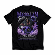 Kaos Magellan One Piece 00118 Baju Anime katun 24s Jepang T-Shirt Anime Manga Premium