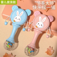 Baby Wave Drum Can Bite 0 to 3 Months Baby Hand Drum Music Wave Drum Shaking Drum Toy 0 to 6 Months 