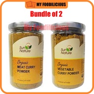 Sun Nature Organic Vegetable Curry Powder 200g/Organic Meat Curry Powder 200g