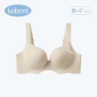 KOBENI Push Up Bra Plus Size Bra เสื้อใน ชิ้นเดียวไม่มีร่องรอย อนุภาคการนวด ตัวรองรับทรง W ที่มั่นคง