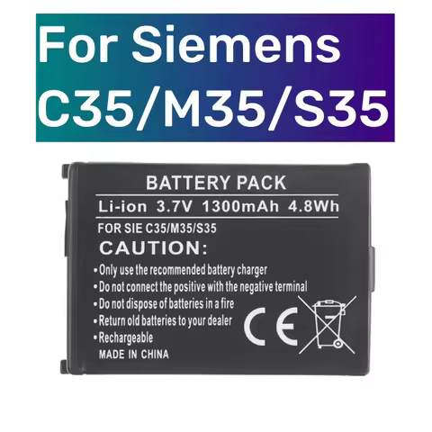 C35 1300mAh Battery for Siemens 3506 3508 3518 3568 3608 C35 C35E C35I M35 P35 S35 S35I