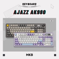 [READY STOCK] Ajazz AK980 96% Full Build Keyboard Kit Hot-Swappable Programmable RGB Gasket Customiz