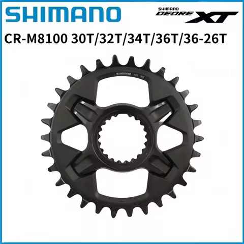 SHIMANO M8100 MTB Chainring 12 Speed Black DEORE XT 30T 32T 34T 36T 36-26T Fit For FC M8100 M8120 M8