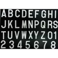1Pcs Standard JPJ saiz Nombor Plat Motor JPJ APProve Number car Plate Alphabet / Flat Surface Number