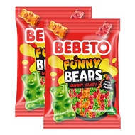 Bebeto Funny Bears 2 Bag - (80g X 2) (Gula-gula Beruang Lucu Bebeto 2 Beg - (80g X 2))