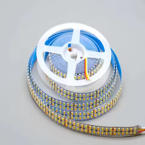 5M DC12V 24V CCT LED Strip 28W/M 20W/M 336 LEDS/M 240LED/m Dual White+Warm White 3000K 4000K 6000K A
