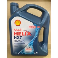 SHELL SEMI 10W-40 4LITERS ENGINE OIL MINYAK HITAM 4L 10W40 10 40 10-40 10W 40
