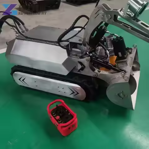 YG Pipe Cleaning Rubber Crawler Robot Dirty Cleaning Robot WaterProof Rubber Tracked Chassis Waterpr