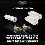 Mercedes Benz E Class W212 E200 & E220 2.0L Sport Exhaust Package