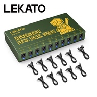 LEKATO Guitar Effect Pedal Power Supply 10 Isolated DC Outputs & 10000mAh Battery Pedal Power Supply