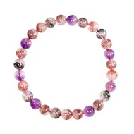 【正佳珠寶】超七 高品聚寶盆彩超七 6.9-7.3mm 超七水晶手珠