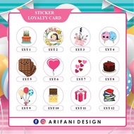 [STICKER SAHAJA] STICKER MIRRORCOAT - LOYALTY CARD / REWARD CARD