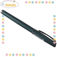 BUTUTU Gel Pen, Green Metal Black Refill Pen, High Quality 0.5mm Ballpoint Pen Office