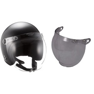 TNK Industrial Speed Pit Helmet XX-606 Matte Black/Gunmetal XXL (Head Size 62cm~64cm)