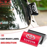 Toyota Car/Motorcycle Wash Label Trunk PVC Water Proof Sticker Auto Decoration For GR TRD Wigo Vios 