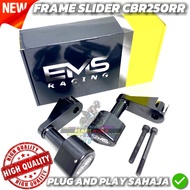 FRAME SLIDER KAWASAKI CBR250RR V2 2024 2025 EMS FRAME SLIDER NYLON BLACK ACCESSOIRES MOTOR CBR250RR