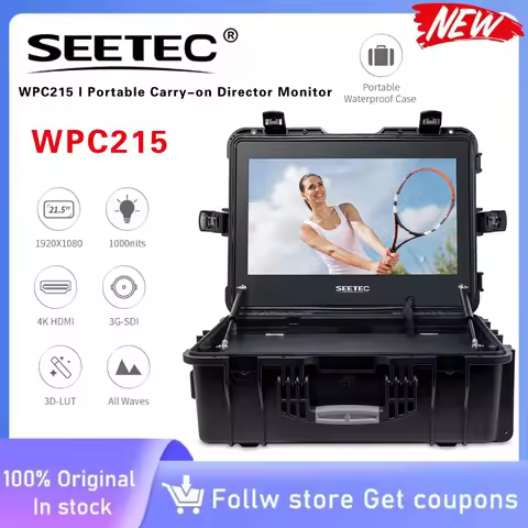 WPC215 21.5 Inch 1000nit Carry-on Director Monitor Full HD 1920x1080 LUT Waveform HDMI SDI USB Input