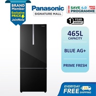 PANASONIC SAVE 4.0 RM200 REBATE 2 Door Fridge Bottom Freezer Refrigerator Glass Door (465L) NR-BX471WGKM Peti Sejuk 冰箱