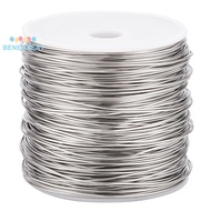 1Roll 120m/393.7 Feet 0.8mm/20 Gauge Single Strand Tiger Tail Beading Wire Stainless Steel Craft Jewelry Beading Wire for Crafts Jewelry Making Sculpture Frame