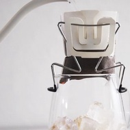 Drip Chair 不銹鋼掛耳咖啡架+TAMAGO雙層玻璃杯
