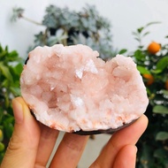 Indian Pink Zeolite Raw Ore Indian Powder Zeolite Rough Stone Specimen Indian Powder Zeolite Crystal