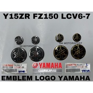 Y15ZR V1-2 FZ150 LC135 V6-7 EMBLEM LOGO YAMAHA CHROME GOLD 100% ORIGINAL HLY