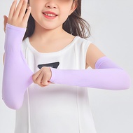 Kids Outdoor Handsock Cycling Running UV Rays Protection Long Arm Sleeve Sarung Tangan Budak 儿童手套