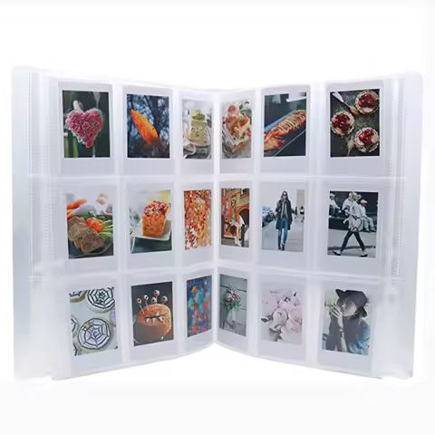 Clear Cover 288 Pockets Mini Photo Album for Instax Mini 7s 8 8+ 9 25 26 50s 70 90 Film Name Card & 