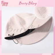 【Berry Bling】Casual Hat Plain Sunshade Sun Protection Waffle Hat for Women#Fd0799