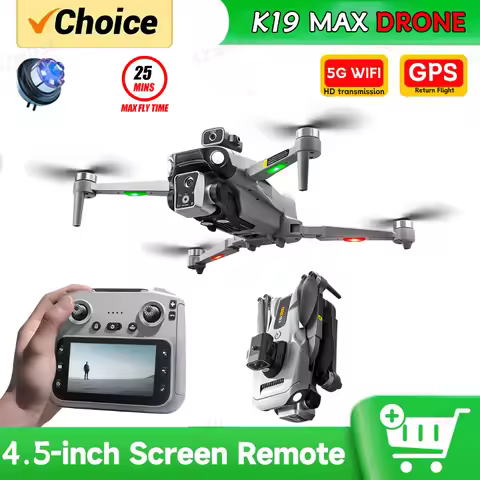 2026 K19 MAX GPS Drone Cam Fishing Air Drop Automatic Turnaround 5G Screen Obstacle Avoidance Drone 
