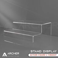 2-Tier Acrylic FIGURE DISPLAY STAND