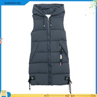 Hitchie -10Deg Women Sleeveless Padded Winter Down Jacket Woman Fleece Baju Sejuk Tebal Parka Korean