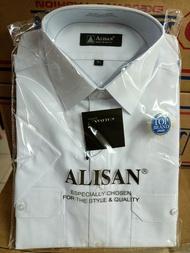KEMEJA PILOT ALISAN LENGAN PENDEK // Baju pilot putih lengan pendek alisan