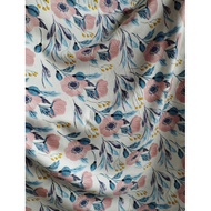 kain katun rayon viscose premium motif bunga kecil warna cerah terbaru