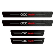 Sợi Carbon Xe Gắn Cửa Scuff Tấm Dán Cho Xe Audi A1 A2 A3 A4 A5 A6 A7 A8 Q1 Q2 Q3 Q4 Q5 Q6 Q7 Q8 TT S