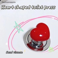 FAMY 1/2Pcs Colorful Heart Shaped Toilet Press Button Water  Push Switch Nail Art Assistant Cabinet Door Drawer Handle FAA