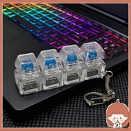 Silin 4-Key Mechanical Keyboard Clicks Toy Keycap Tester With Multicolor LED Lights