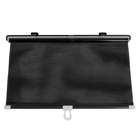 X Autohaux 40Cm X 60Cm Black Retractable Vehicle Car Curtain Window Roller Sun Shade Blind Protector