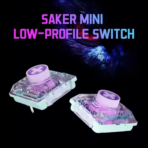 Kailh Saker Mini Low-Profile 3Pin Switches - Ultra-Short Travel Quick-Actuate for Mechanical Keyboar