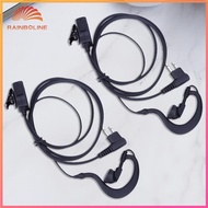 (rain)  2Pcs Earphone Earpiece Headphone Mic PTT Earpiece Headset for Motorola CB Radio