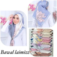 READY STOCK TUDUNG LAIMIZZ BAWAL SATIN BIDANG 45