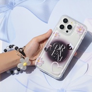 [TP15] Softcase Bunga Daisy Transparan  + Tali Strap Motif Aesthetic Lucu Cewe Case Clear Lentur FOR