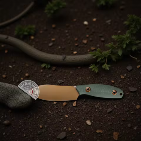 TRIVISA Straight Knife Aubergine Sandvik 14C28N Steel Blade Micarta Handle Camping Hunting Cutting m