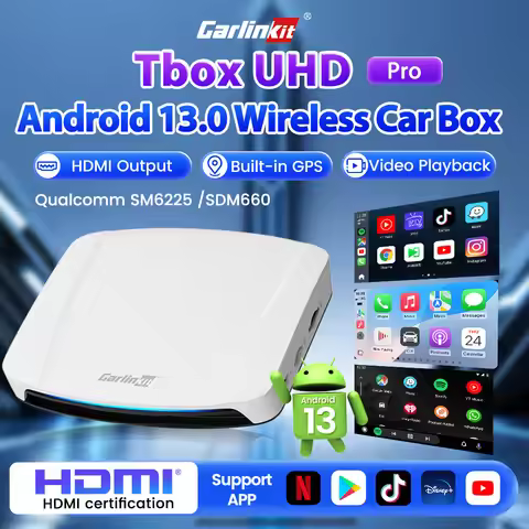 128G CarlinKit PRO 3 UHD Wireless CarPlay Android Auto AI Box New HDMI Video Output CarPlay TV Box f
