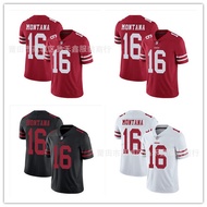 Ready Stock Fast ShippingNFL San Francisco 49ers San Francisco 49ers 16 #Montana Embroidered Rugby J